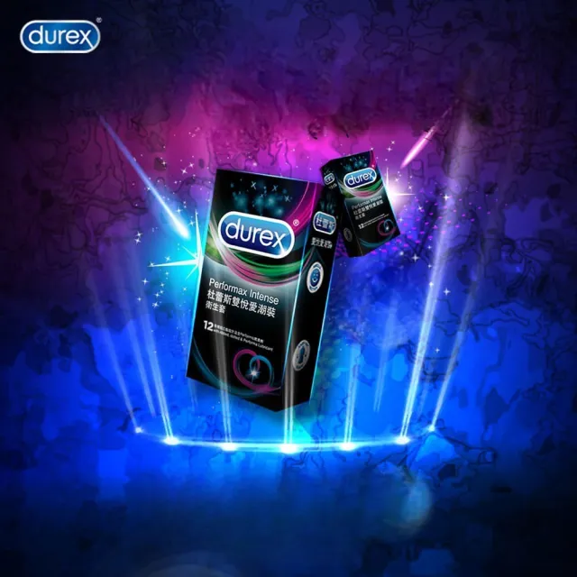 【Durex 杜蕾斯】雙悅愛潮裝保險套3入/盒