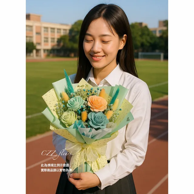 【喜滋滋】[老師花束] 謝謝老師不打烊-大人系推薦 大型 L(畢業花束/生日/情人節/520/教師節/週年)