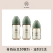 【Simba 小獅王辛巴官方直營】新生適用-蘊蜜鉑金PPSU寬口防脹氣奶瓶輕奢組(2中1小)