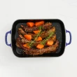 【Le Creuset】雙耳長方鑄鐵鍋29cm-附蓋(土耳其藍)