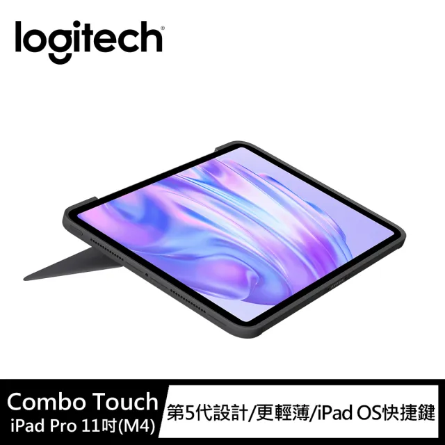 【Logitech 羅技】Combo Touch iPad Pro 2024 M4 11吋鍵盤保護套(ipad鍵盤 巧控鍵盤)