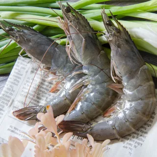 【鮮綠生活】嚴選特大生凍白蝦后 3盒(600g ±10%/盒/約14±3尾)