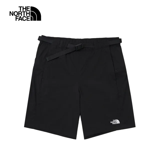 【The North Face】TNF 休閒 防潑水短褲 W CLASS V PATHFINDER PULL ON SHORT-AP 女 黑(NF0A8DFNJK3)