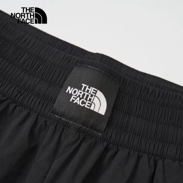 【The North Face】TNF 休閒 運動 DWR防潑水短褲 W BRAND PROUD SHORT - AP 女 黑(NF0A8C5AJK3)