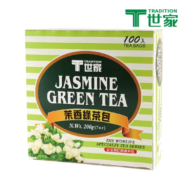 【T 世家】經典茉香綠茶包2gx100包