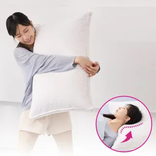 【EASY LIFE】買一送一 三層完美比例羽絨枕頭(五星級飯店枕-專用款)