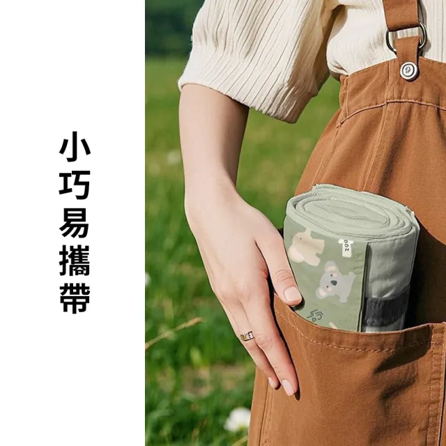 【Lele】戶外露營加厚野餐墊 防潑水露營地墊 可折疊收納露營墊 防水坐墊 帳篷防水布 沙灘墊(可圍坐6-8人)
