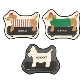 【bebehome】趣味滑板狗造型車用防踢墊(車用防踢墊)