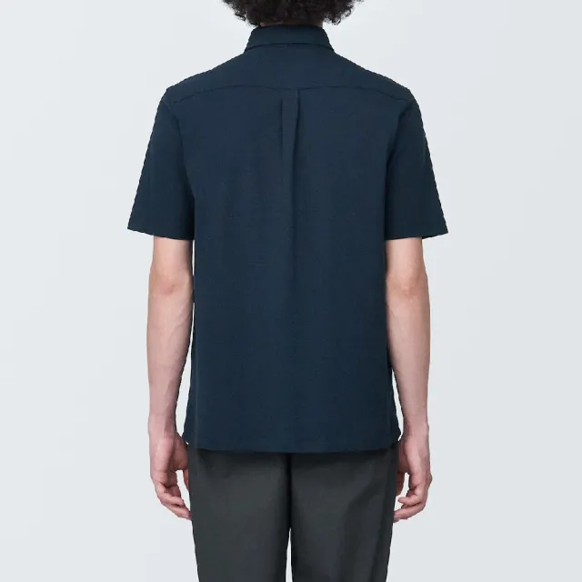 【MUJI 無印良品】男涼感鹿子織扣領短袖POLO衫(共5色)