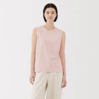 【MUJI 無印良品】女天竺無袖T恤(共4色)