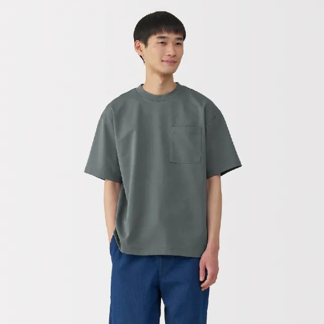 【MUJI 無印良品】男涼感寬版T恤(共10色)