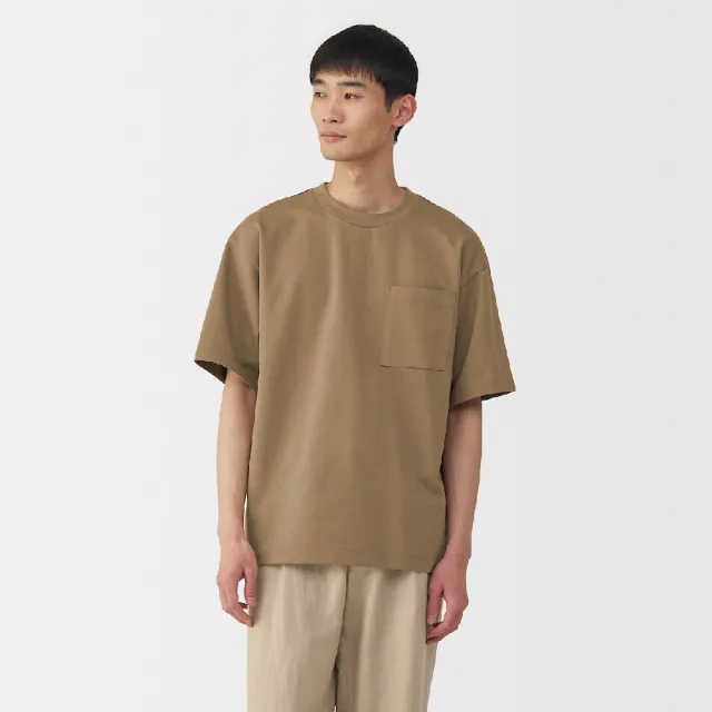 【MUJI 無印良品】男涼感寬版T恤(共10色)