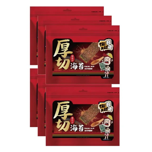 【苔嗑】厚切 海苔 唐辛子 風味 辛香 口感45g / 包x6包/組