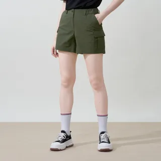 【ELLE ACTIVE】女款 機能風工裝口袋短褲-綠色(EA25S2W3001#45)
