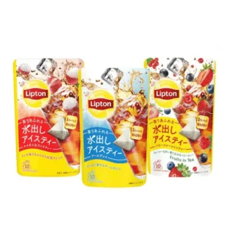 即期品【立頓】立頓日本進口冷泡茶 10入(伯爵茶/莓果風味紅茶/荔枝風味國寶茶)