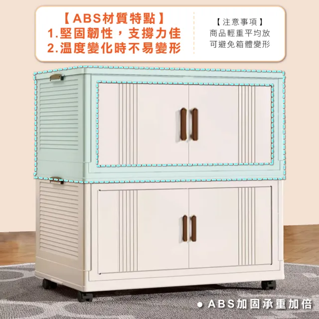 【ONE HOUSE】藤原折疊巨型收納櫃 收納箱-規格任選 290L-60寬五層 305L-65寬四層(收納櫃 /置物箱)