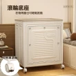 【ONE HOUSE】130L 日蜜兒大容量側開附輪收納箱(儲物櫃/大容量收納/衣物收納/雜物收納)