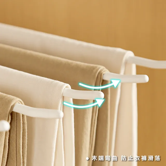 【ONE HOUSE】60入 L型魔術衣褲架(浸膠衣架 褲夾 褲架 裙夾 無痕衣架 衣架)