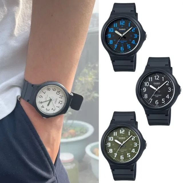 【CASIO 卡西歐】經典日系簡約指針錶-9款任選（MW-240)