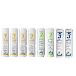 【Sueno 強森淨水】10英吋一年份濾心套組(通用規格 RO逆滲透 純水機 淨水器 過濾器 電解水機 前置濾心)