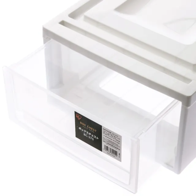 【特力屋】日本IRIS 抽屜整理箱 收納箱 26.4x37x15.9公分 BC-370
