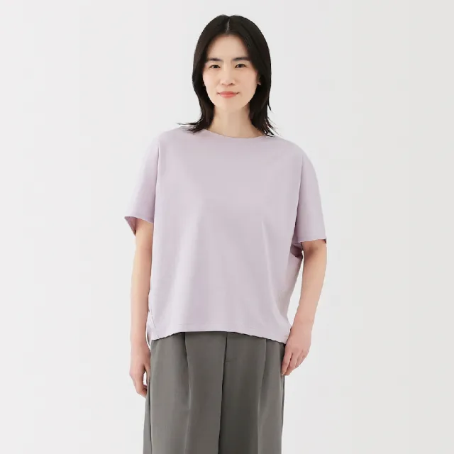 【MUJI 無印良品】女涼感蝴蝶袖T恤(共4色)