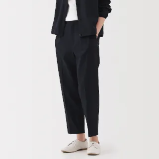 【MUJI 無印良品】女透氣彈性泡泡紗錐形褲(共4色)