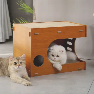 【喵仙兒】拼拼實木貓抓屋(貓抓屋 貓抓板)