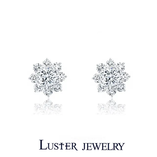 【Luster】七夕禮物!30分 耳夾 夾式 D/VS 培育鑽 純銀 鑽石耳環-任選(培育鑽石X2總重0.60克拉)