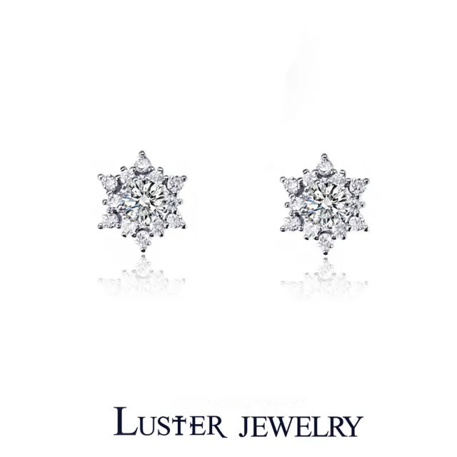 【Luster】七夕禮物!30分 耳夾 夾式 D/VS 培育鑽 純銀 鑽石耳環-任選(培育鑽石X2總重0.60克拉)