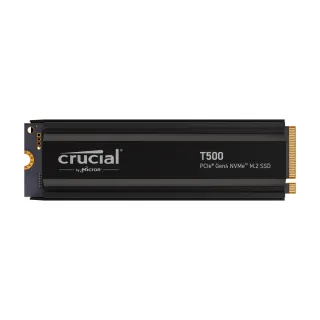 【Crucial 美光】T500 1TB 含散熱片 M.2 2280 PCIe 4.0 ssd固態硬碟 CT1000T500SSD5(讀 7300M/寫 6800M)