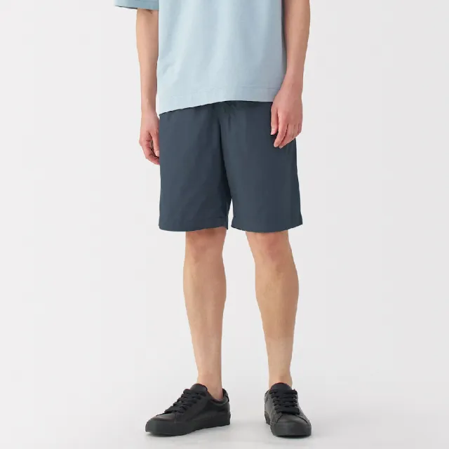 【MUJI 無印良品】男水洗平織布舒適短褲(共8色)
