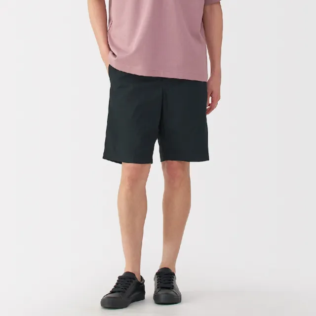 【MUJI 無印良品】男水洗平織布舒適短褲(共8色)