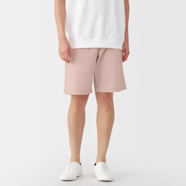 【MUJI 無印良品】男水洗平織布舒適短褲(共8色)