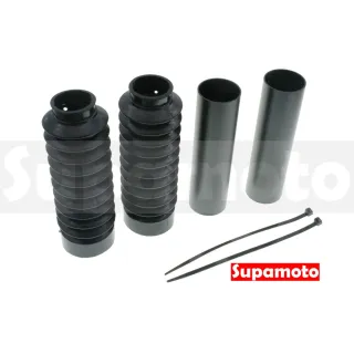 【Supamoto】前叉防塵套—C(黑化/上管/41mm/短版/前避震/橡皮套/復古/鋁合金/檔車/改裝/通用)