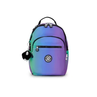 【KIPLING】『首爾包』KIPLING X JUST DANCE 霓虹漸層機能手提後背包-SEOUL S