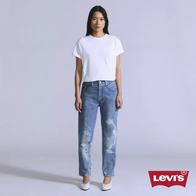 【LEVIS】BLUETAB™ 女款 Column日本製高腰直筒丹寧牛仔褲 熱賣單品 A5888-0006