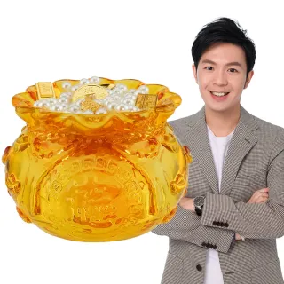 【命運好好玩】湯鎮瑋-招財五寶黃晶聚寶盆