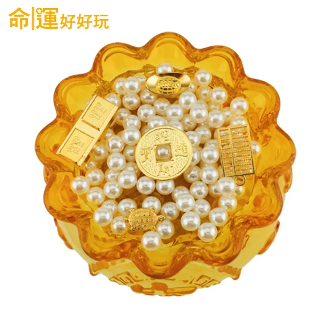 【命運好好玩】湯鎮瑋-招財五寶黃晶聚寶盆