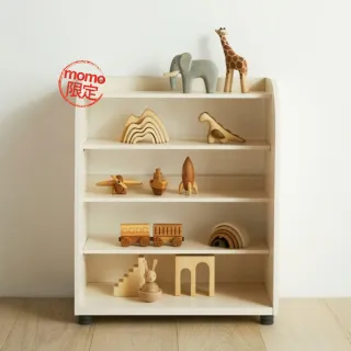 【iloom 怡倫家居】EDDI KIDS 四層玩具收納櫃 momo獨家販售(收納櫃 玩具櫃 玩具收納 櫃子 書櫃)