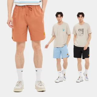 【Hang Ten】男裝-RELAXED FIT凍感腰頭鬆緊抽繩涼感短褲(多色選)