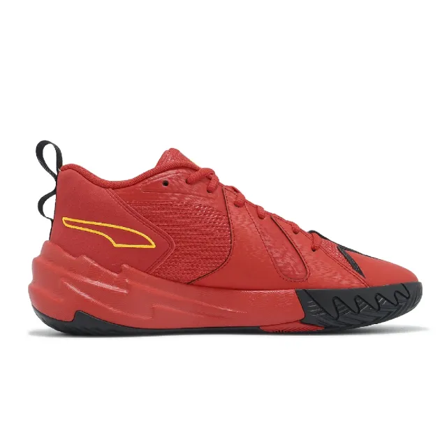 【PUMA】籃球鞋 Scoot Zeros Retro Portland 男鞋 紅 黑 黃 拓荒者 運動鞋(311070-01)
