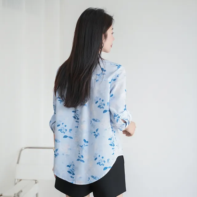 【MYDRESS】小清新印花棉麻襯衫