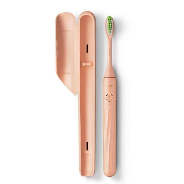 【Philips】One by Sonicare攜帶式旅行盒電動牙刷 HY1200粉色平行輸入品