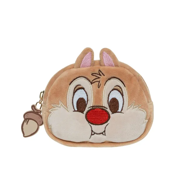 【Disney 迪士尼】雙11 奇奇蒂蒂-萌趣蒂蒂造型零錢包-米／棕(兩色任選)