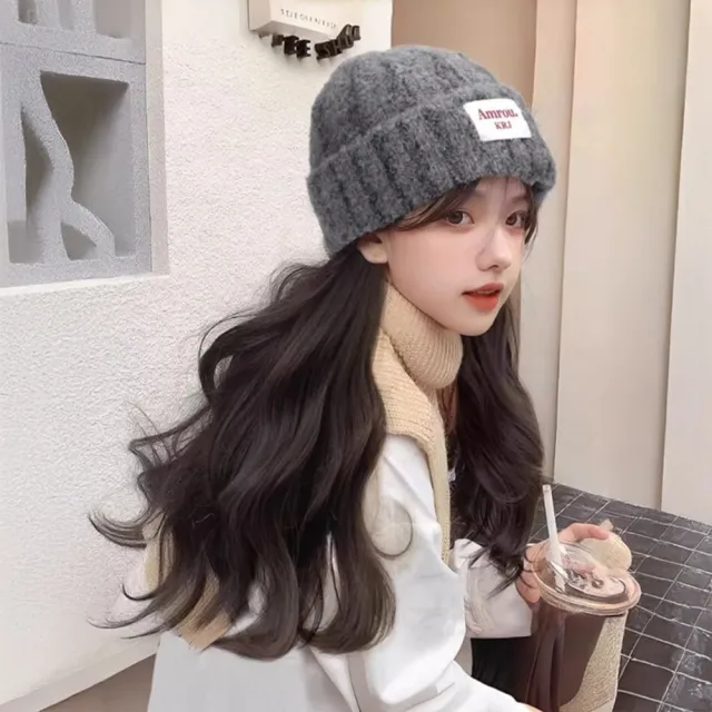 【巴黎精品】女長假髮片整頂假髮帽子假髮輕量隱形增髮量接髮(一體式長捲髮2色n1jk10)
