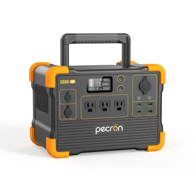 【Pecron】E600LFP輕巧大功率1200W/614Wh便攜式戶外行動電源(儲能小鋼炮 磷酸鐵鋰電源)
