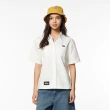 【JEEP】女裝 美式休閒雙口袋短袖襯衫(白色)