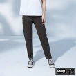 【JEEP】女裝 造型口袋彈性休閒長褲(棕色)