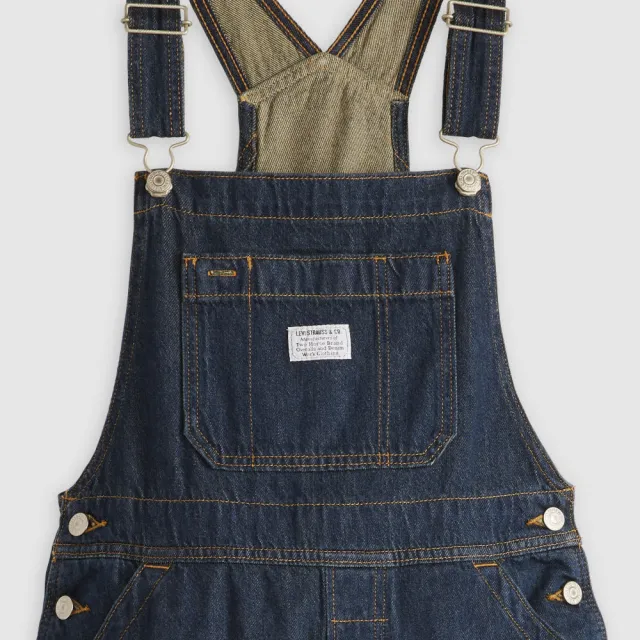 【LEVIS】女款 寬管吊帶牛仔褲 熱賣單品 001V0-0005